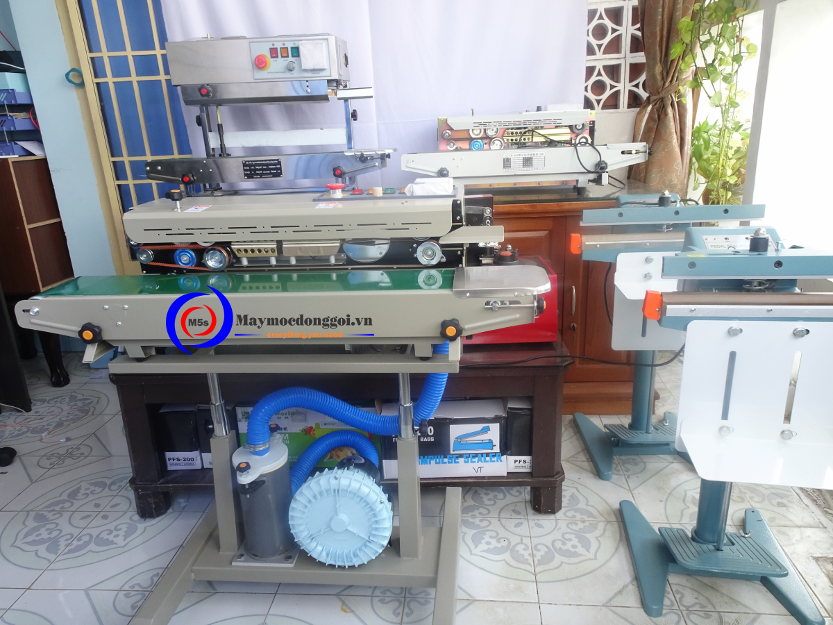 máy hàn miệng túi liên tục có thổi khí Có nên mua máy hàn miệng túi liên tục có thổi khí DBF-1000 không