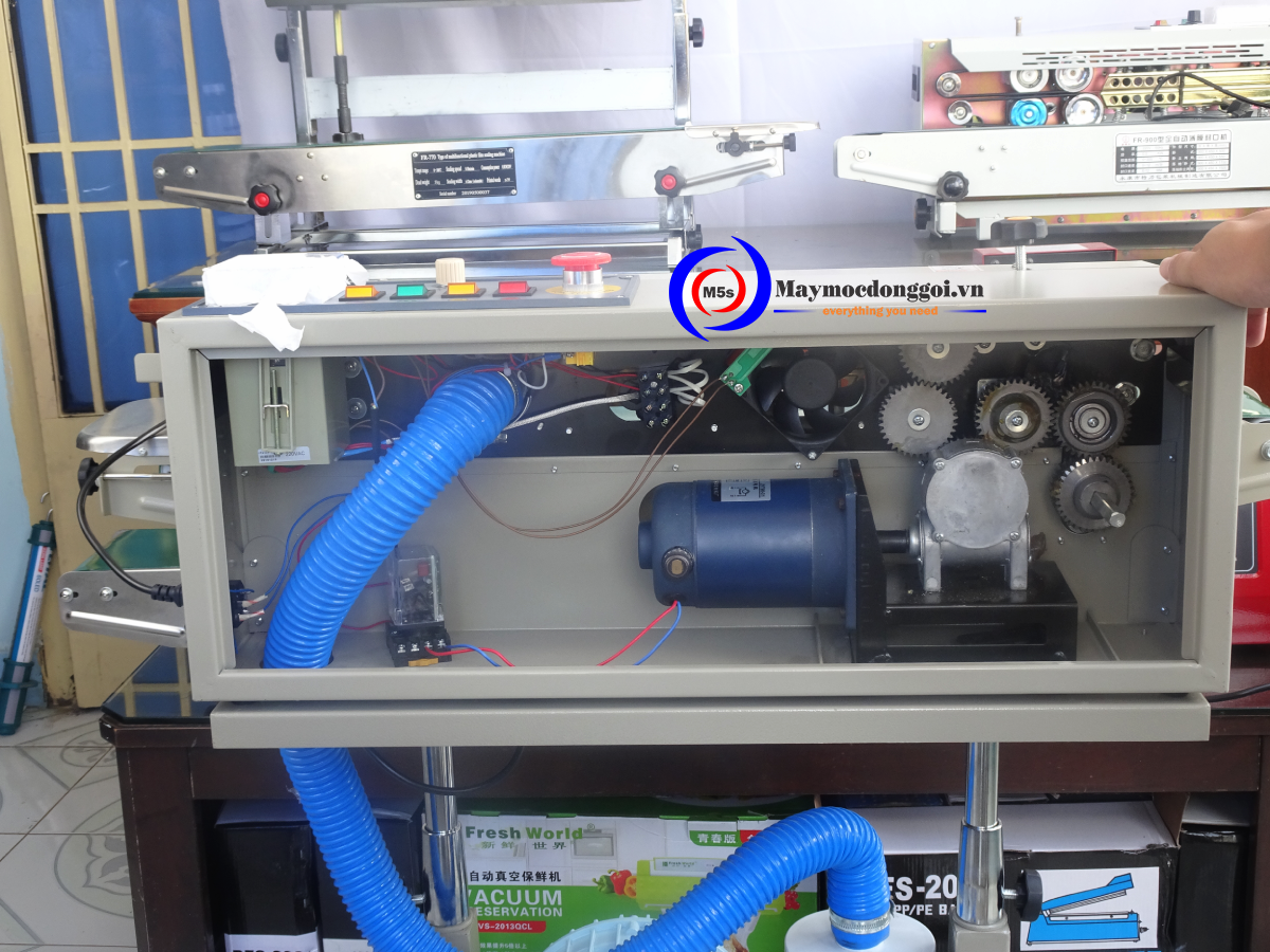 máy hàn miệng túi liên tục có thổi khí Có nên mua máy hàn miệng túi liên tục có thổi khí DBF-1000 không