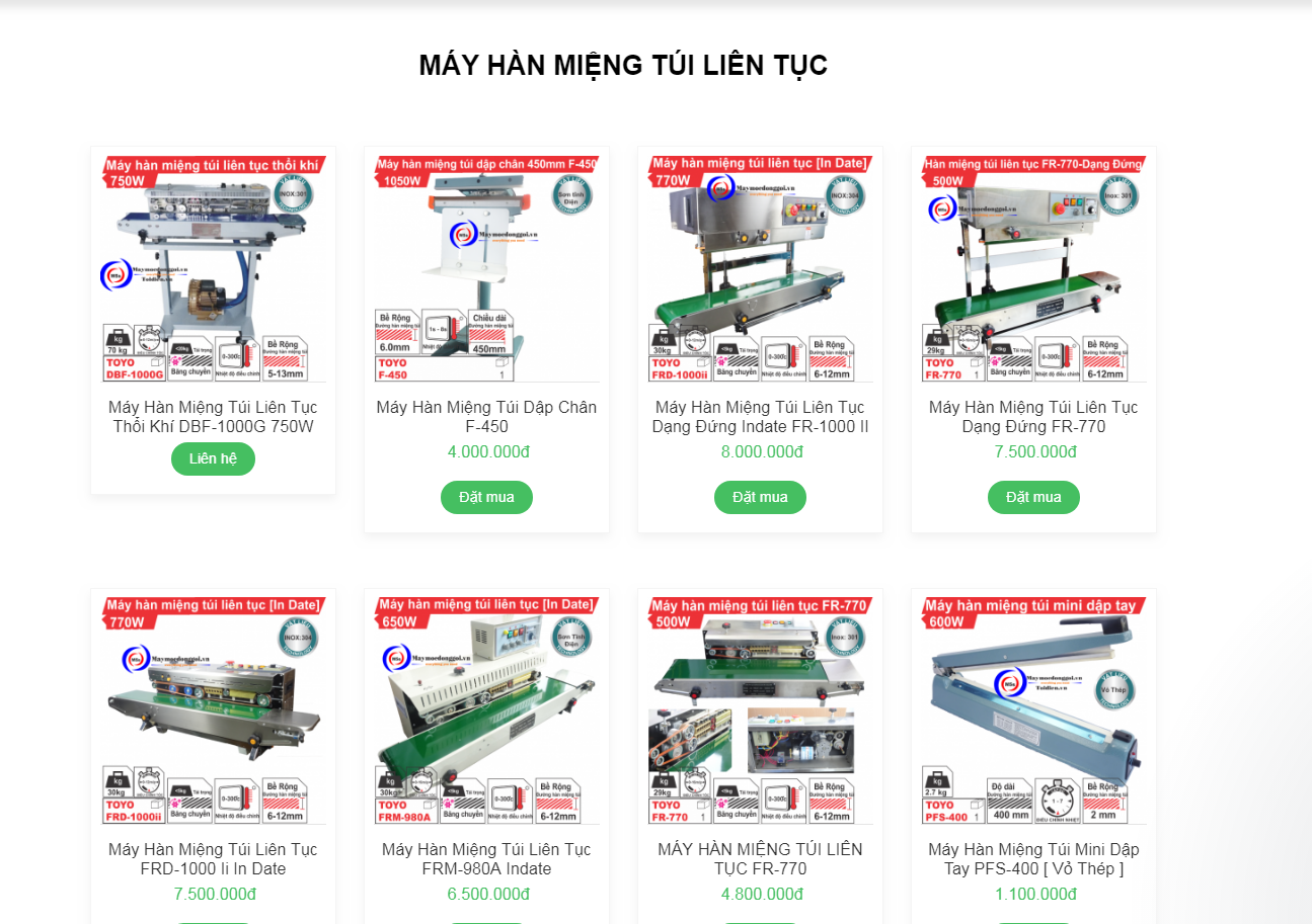 máy hàn miệng túi liên tục có in date Nơi bán máy hàn miệng túi liên tục có in date giá cả cạnh tranh và chất lượng nhất TPHCM