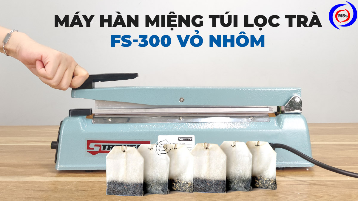 Máy hàn miệng túi lọc trà FS-300 vỏ nhôm Máy hàn miệng túi lọc trà FS-300 vỏ nhôm