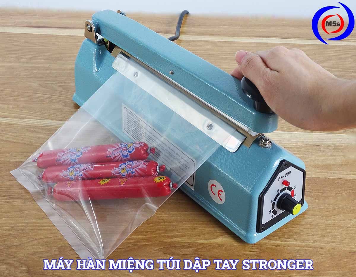 Máy hàn miệng túi mini dập tay Máy hàn miệng túi mini dập tay