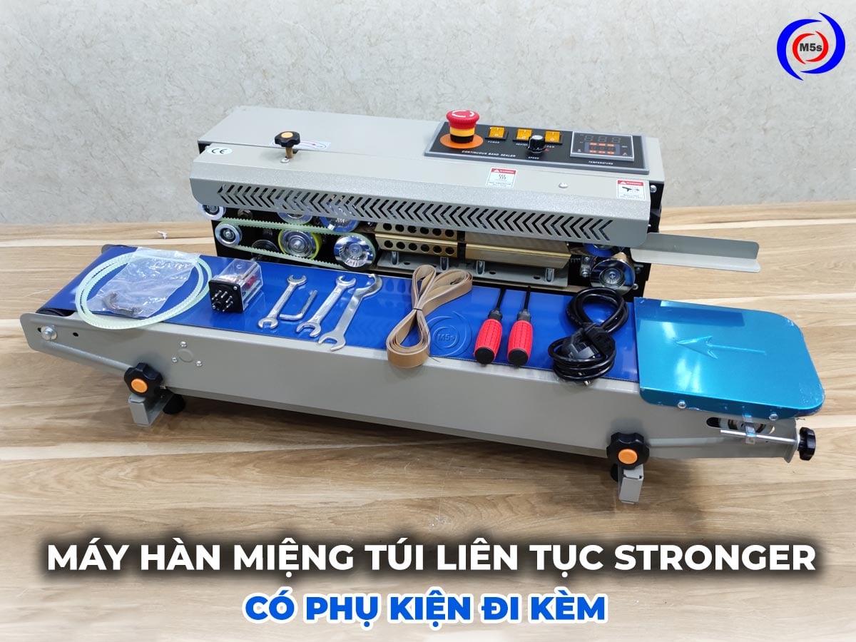 máy ép túi liên tục Stronger và phụ kiện đi kèm máy ép túi liên tục Stronger và phụ kiện đi kèm