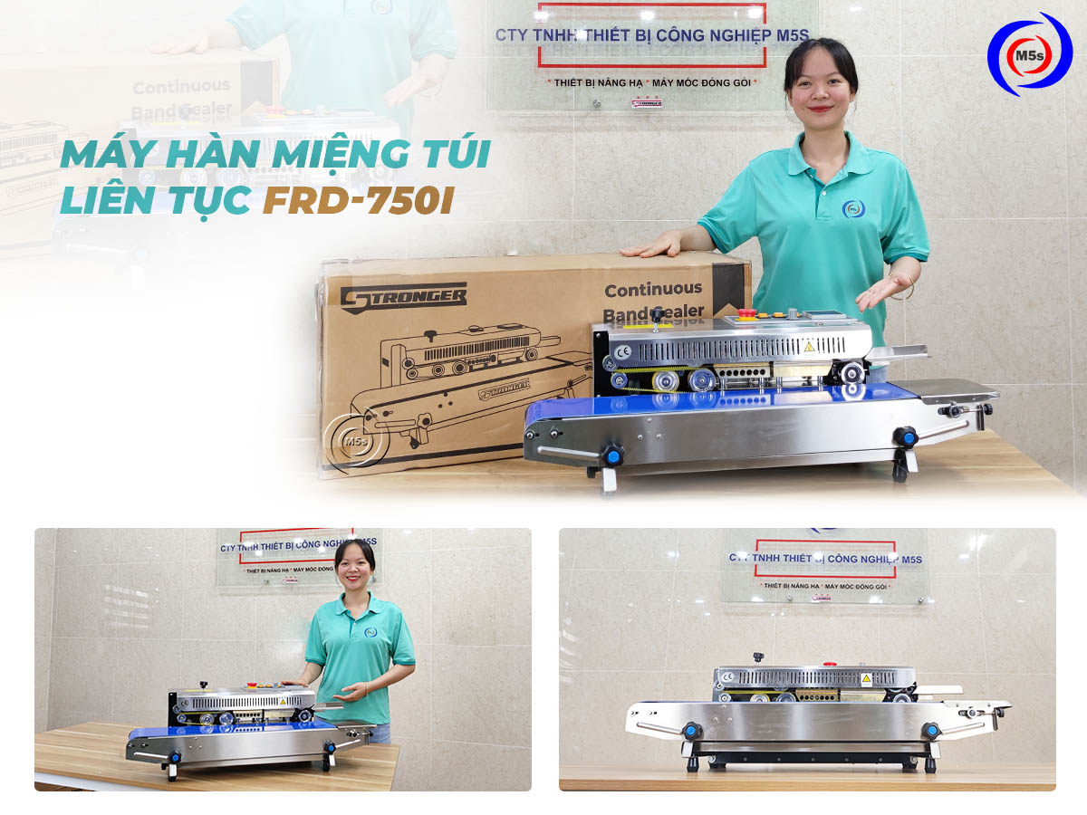 Máy hàn miệng túi liên tục FRD-750-IN tại M5s Máy hàn miệng túi liên tục FRD-750-IN tại M5s