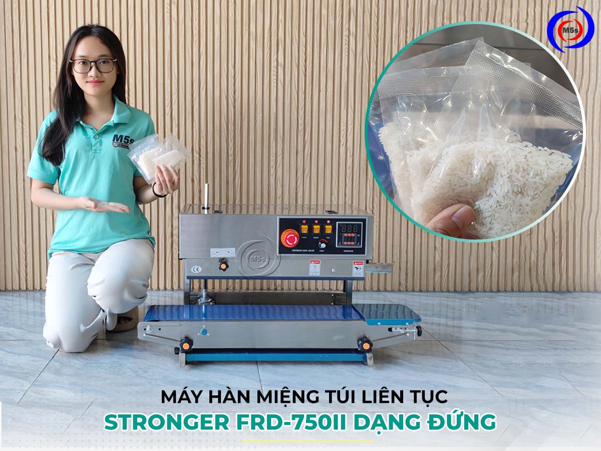 Máy dán miệng túi liên tục FRD-750II dạng đứng Máy dán miệng túi liên tục FRD-750II dạng đứng
