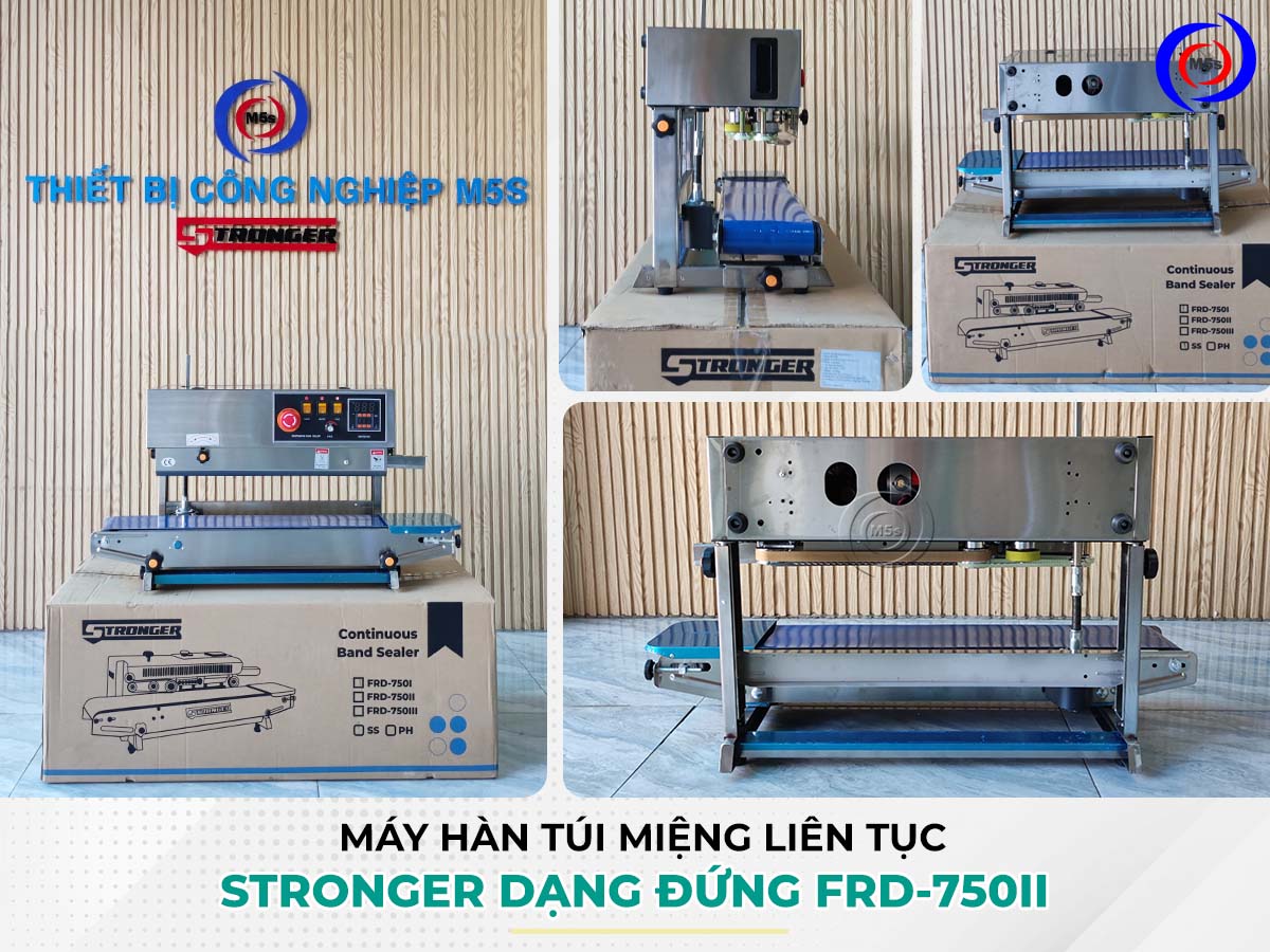 Máy hàn miệng túi liên tục dạng đứng Stronger FRD-750II Máy hàn miệng túi liên tục dạng đứng Stronger FRD-750II