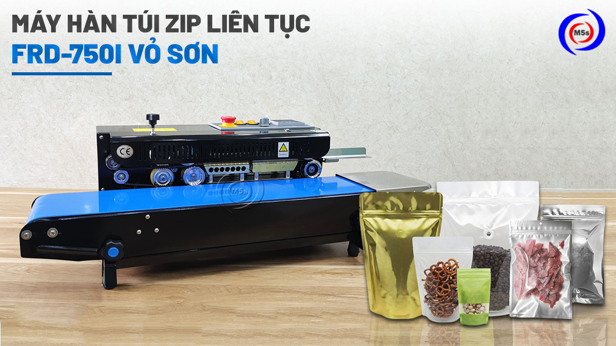 Máy hàn mép túi zip FRD-750I vỏ sơn Máy hàn mép túi zip FRD-750I vỏ sơn