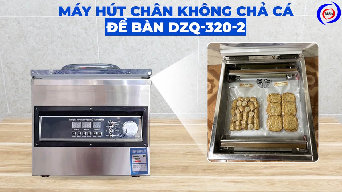 Máy hút túi chân không chả cá DZQ-320-2 Máy hút túi chân không chả cá DZQ-320-2