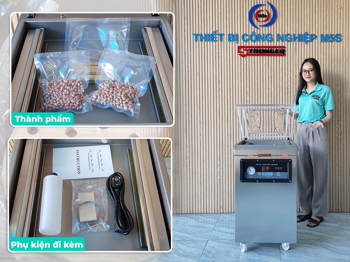 Máy hút chân không công nghiệp DZ-400 inox 201 tại M5s Máy hút chân không công nghiệp DZ-400 inox 201 tại M5s