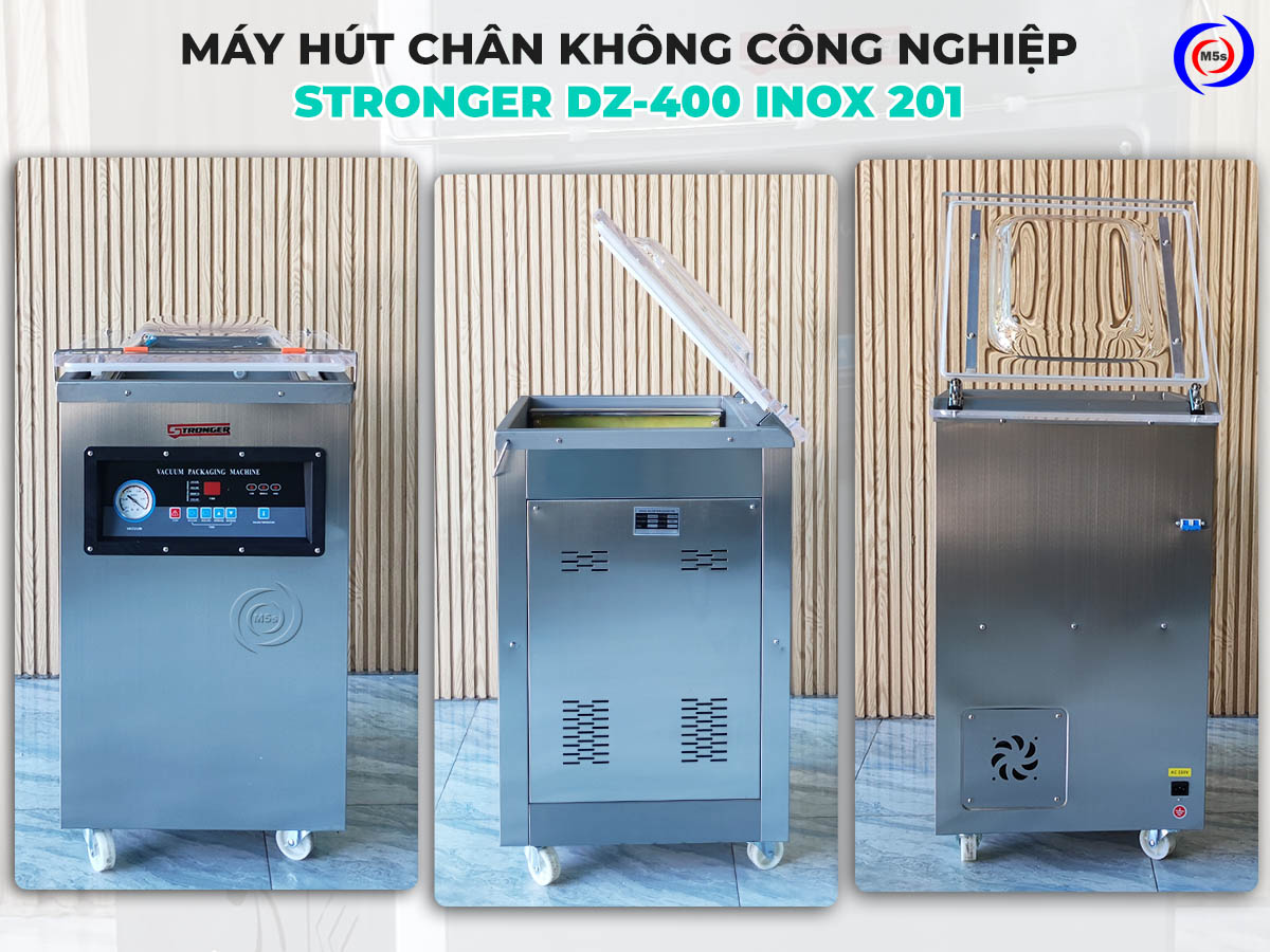Máy hút chân không Stronger DZ-400 inox 201 Máy hút chân không Stronger DZ-400 inox 201