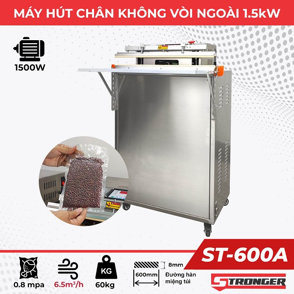 Máy đóng gói chân không công nghiệp vòi ngoài ST-600A Máy đóng gói chân không công nghiệp vòi ngoài ST-600A