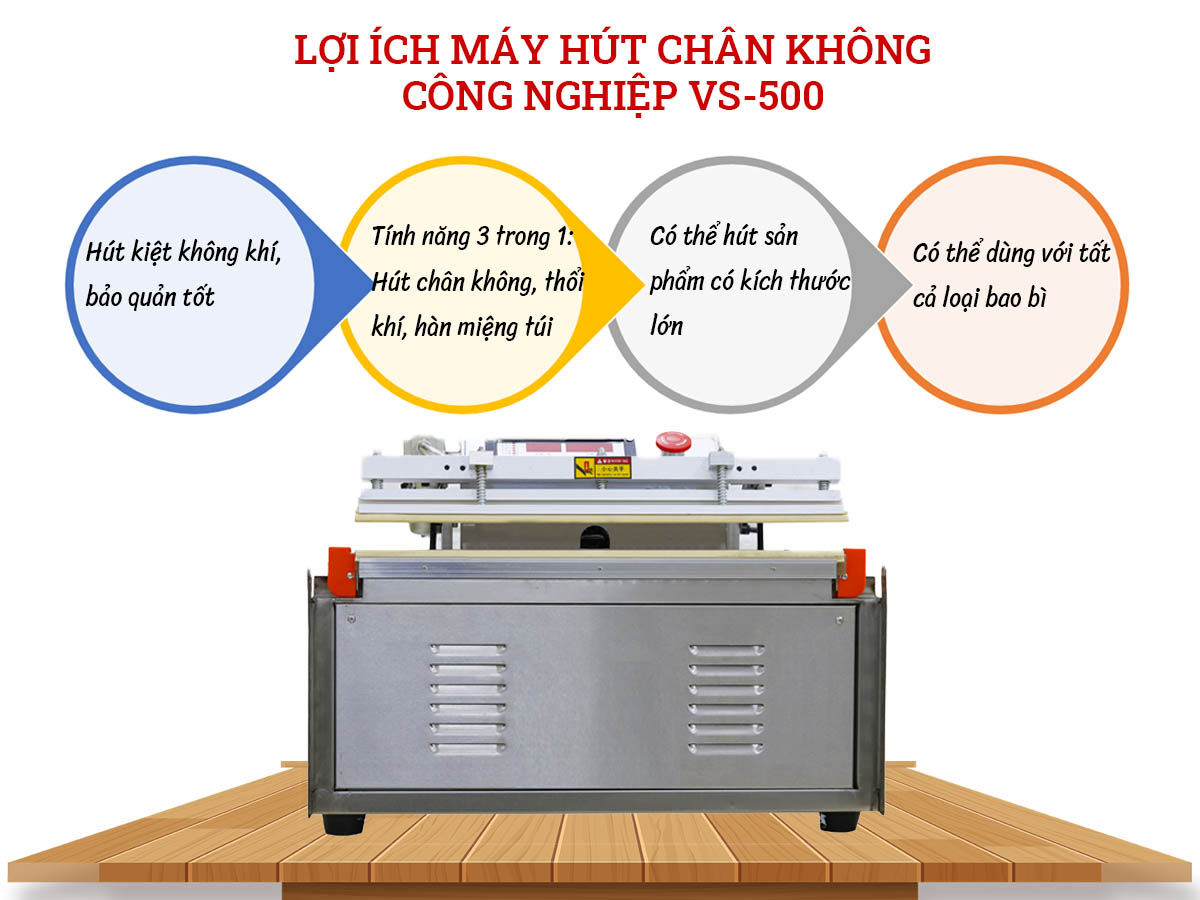Máy hút chân không công nghiệp vòi ngoài VS-500 Máy hút chân không công nghiệp vòi ngoài VS-500