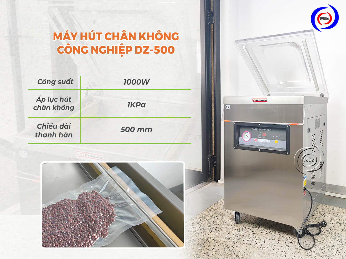 Máy hút chân không thực phẩm DZ-500 Máy hút chân không thực phẩm DZ-500