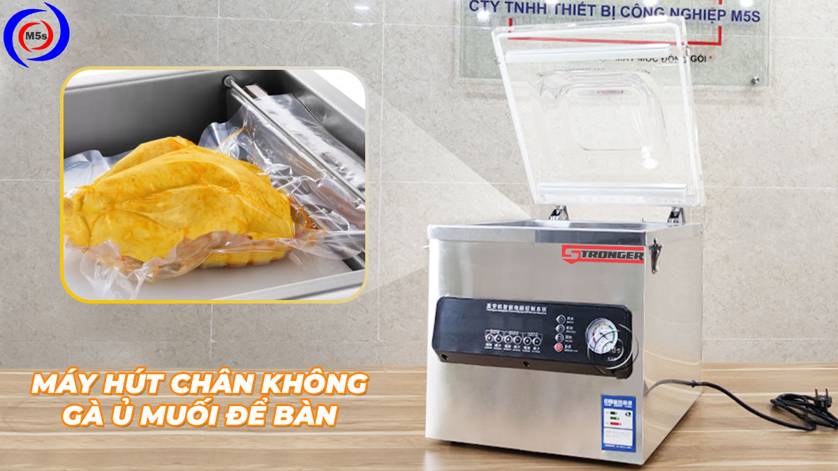 Máy hút túi chân không gà ủ muối để bàn Máy hút túi chân không gà ủ muối để bàn