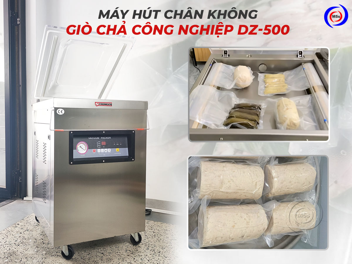 Máy hút chân không giò chả công nghiệp DZ-500 Máy hút chân không giò chả công nghiệp DZ-500