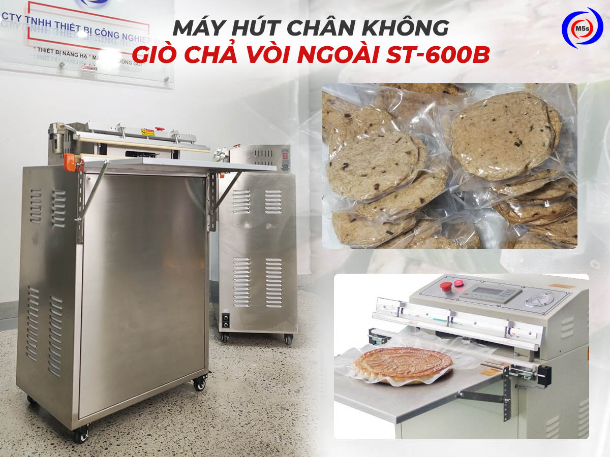 Máy hút chân không giò chả vòi ngoài ST-600B Máy hút chân không giò chả vòi ngoài ST-600B
