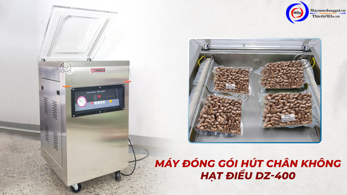 Máy đóng gói hút chân không hạt điều DZ-400 Máy đóng gói hút chân không hạt điều DZ-400