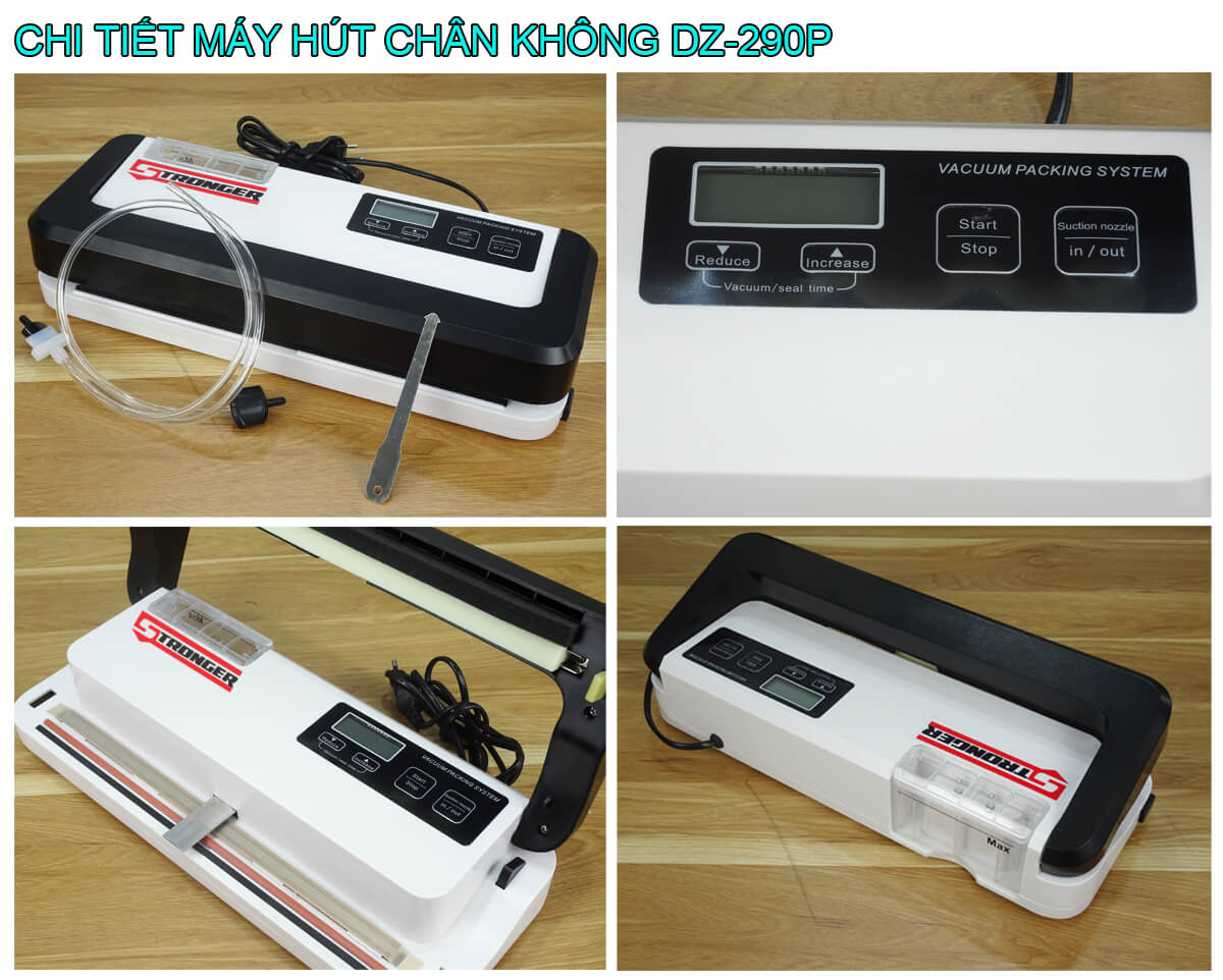 Chi tiết máy hút chân không mini gia đình DZ-290P STRONGER Chi tiết máy hút chân không mini gia đình DZ-290P STRONGER