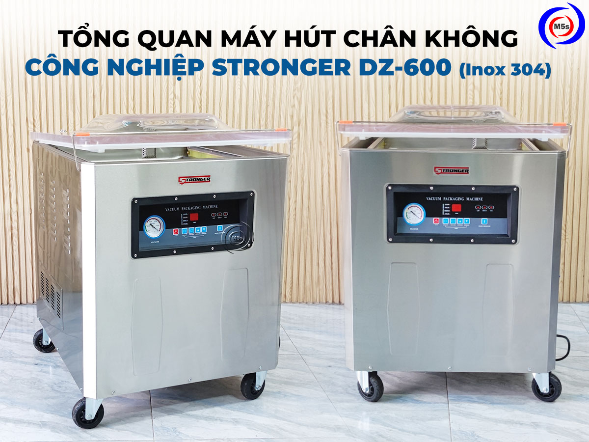 Máy hút chân không công nghiệp Stronger DZ-500 inox 304 Máy hút chân không công nghiệp Stronger DZ-500 inox 304