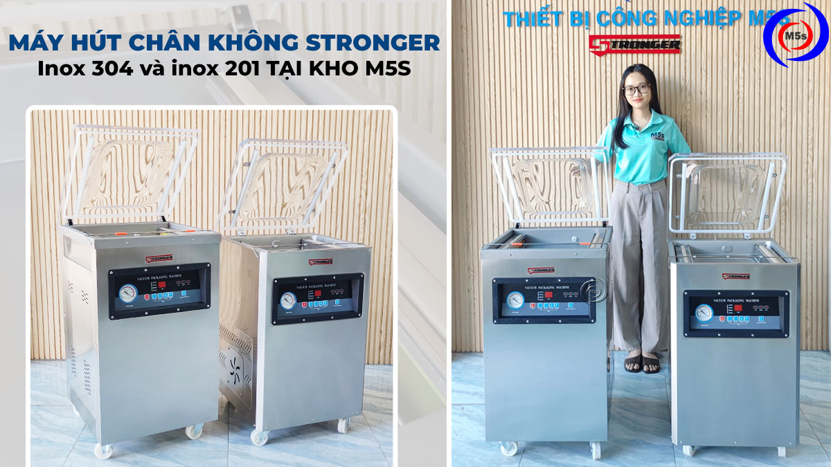Máy hút chân không công nghiệp inox 201 và 304 tại M5s Máy hút chân không công nghiệp inox 201 và 304 tại M5s