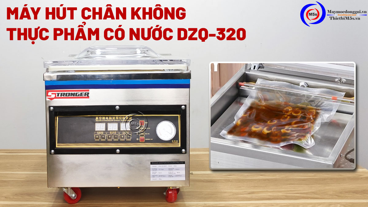Máy hút chân không thực phẩm chứa nước DZQ-320 Máy hút chân không thực phẩm chứa nước DZQ-320