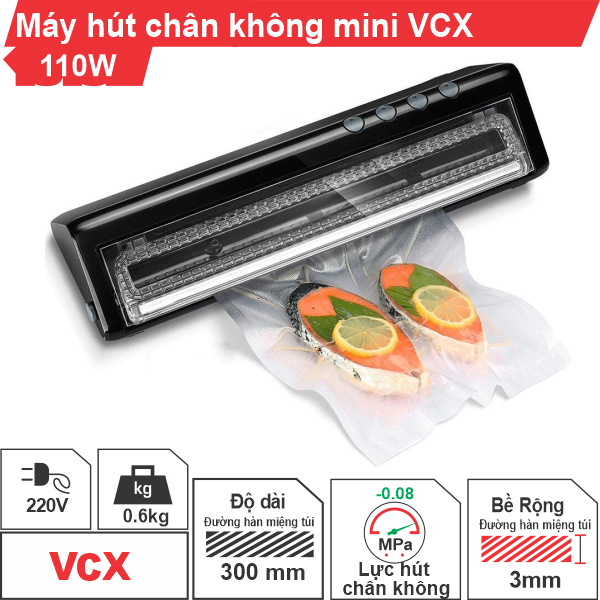 Máy hút chân không thực phẩm mini VCX Máy hút chân không thực phẩm mini VCX