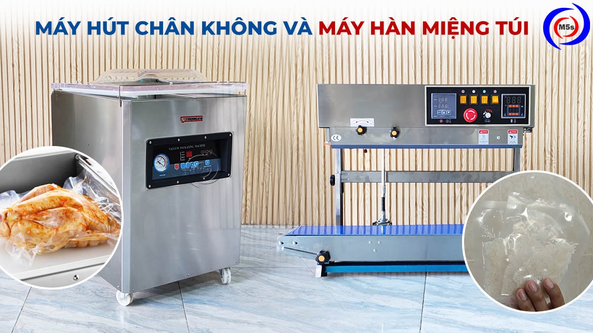 Máy hút chân không và máy hàn miệng túi Máy hút chân không và máy hàn miệng túi