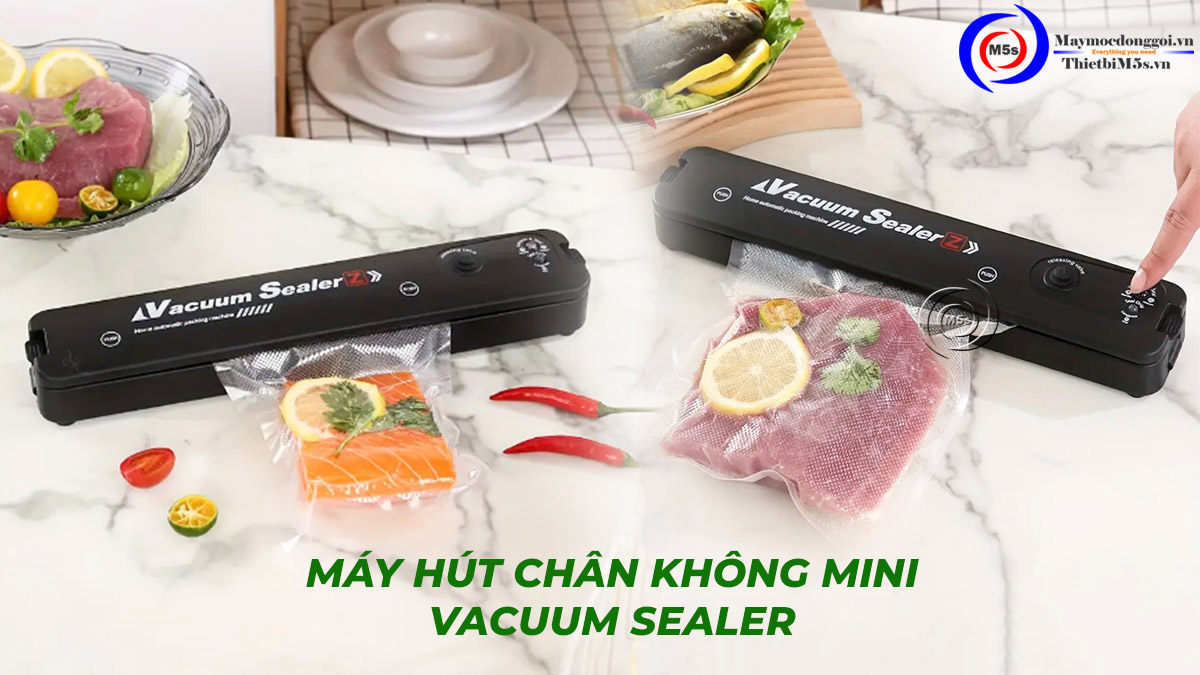 Máy hút chân không mini gia đình Vacuum Sealer Máy hút chân không mini gia đình Vacuum Sealer