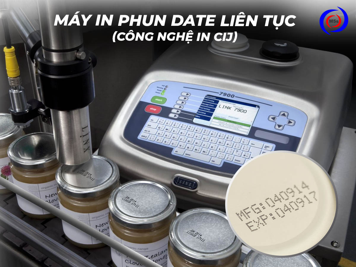 máy in phun date liên tục công nghệ in CIJ máy in phun date liên tục công nghệ in CIJ