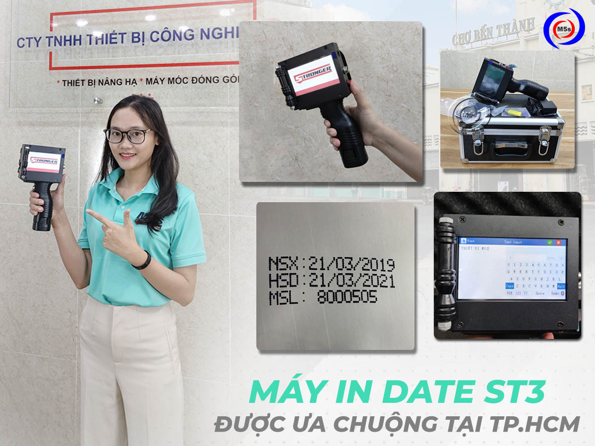 Máy in ngày tháng cầm tay ST3 Máy in ngày tháng cầm tay ST3