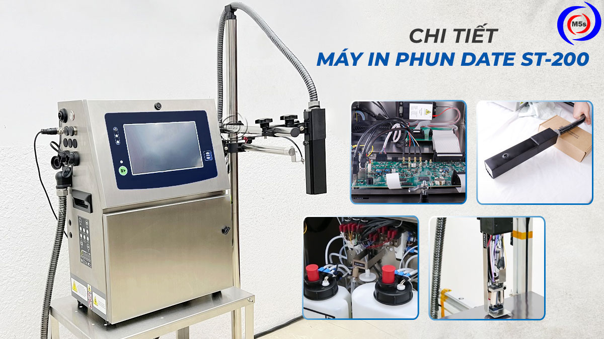Máy in phun date công nghiệp ST-200 Máy in phun date công nghiệp ST-200