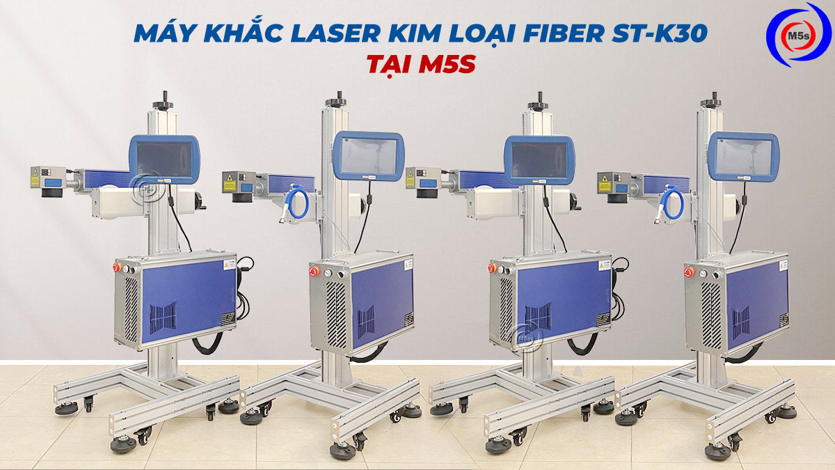 Máy khắc laser kim loại Fiber ST-K30 Máy khắc laser kim loại Fiber ST-K30 tại công ty M5s
