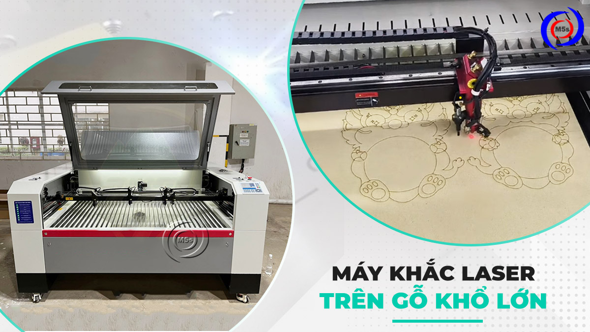 Máy khắc laser trên gỗ Máy khắc laser trên gỗ