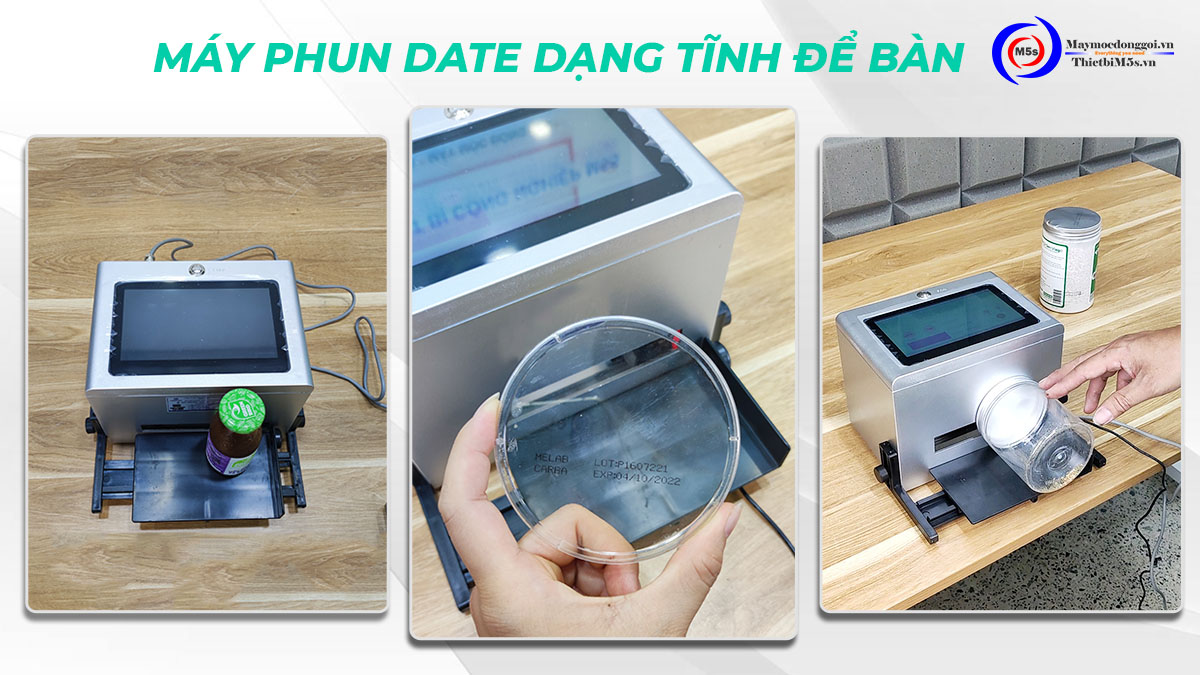 Máy phun date dạng tĩnh để bàn Máy phun date dạng tĩnh để bàn
