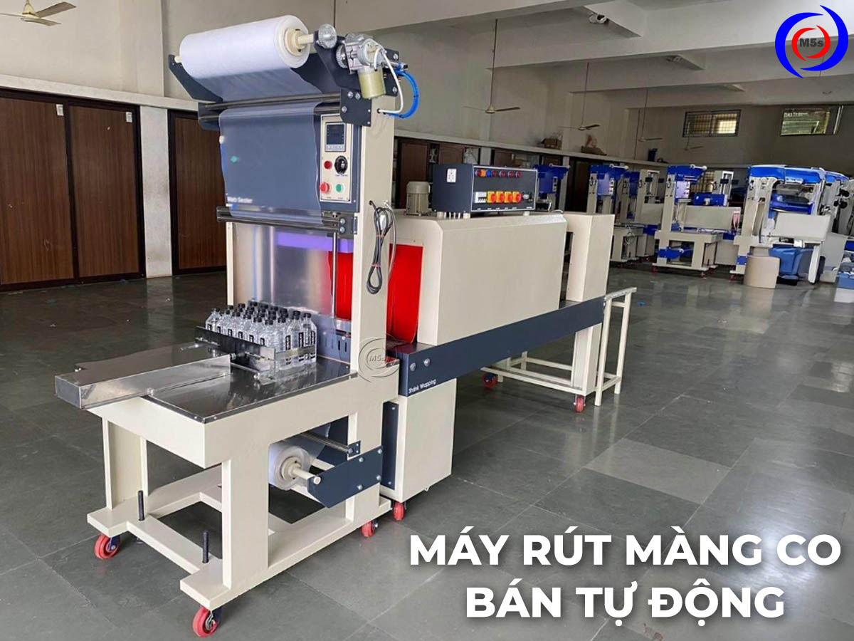 Máy rút màng co bán tự động Máy rút màng co bán tự động