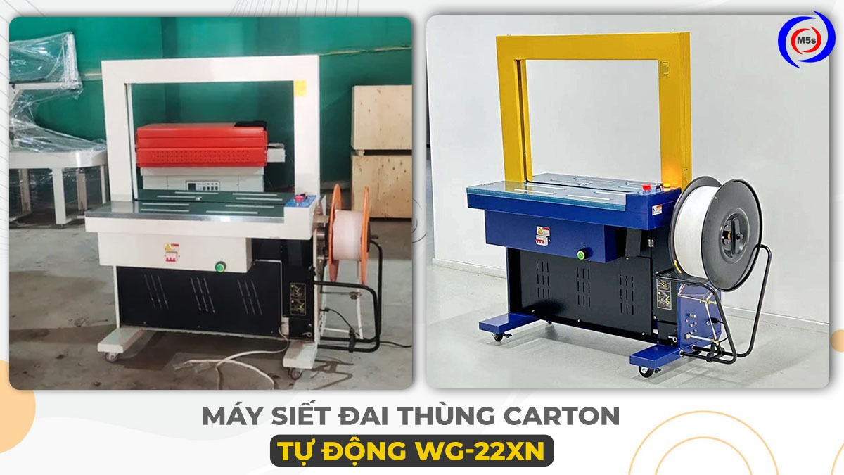 Máy siết đai thùng carton tự động WG-22XN Máy siết đai thùng carton tự động WG-22XN