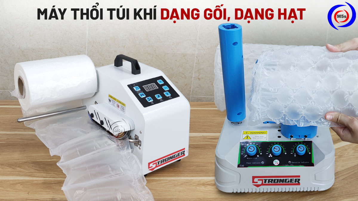Máy thổi túi khí dạng gối, dạng hạt Máy thổi túi khí dạng gối, dạng hạt