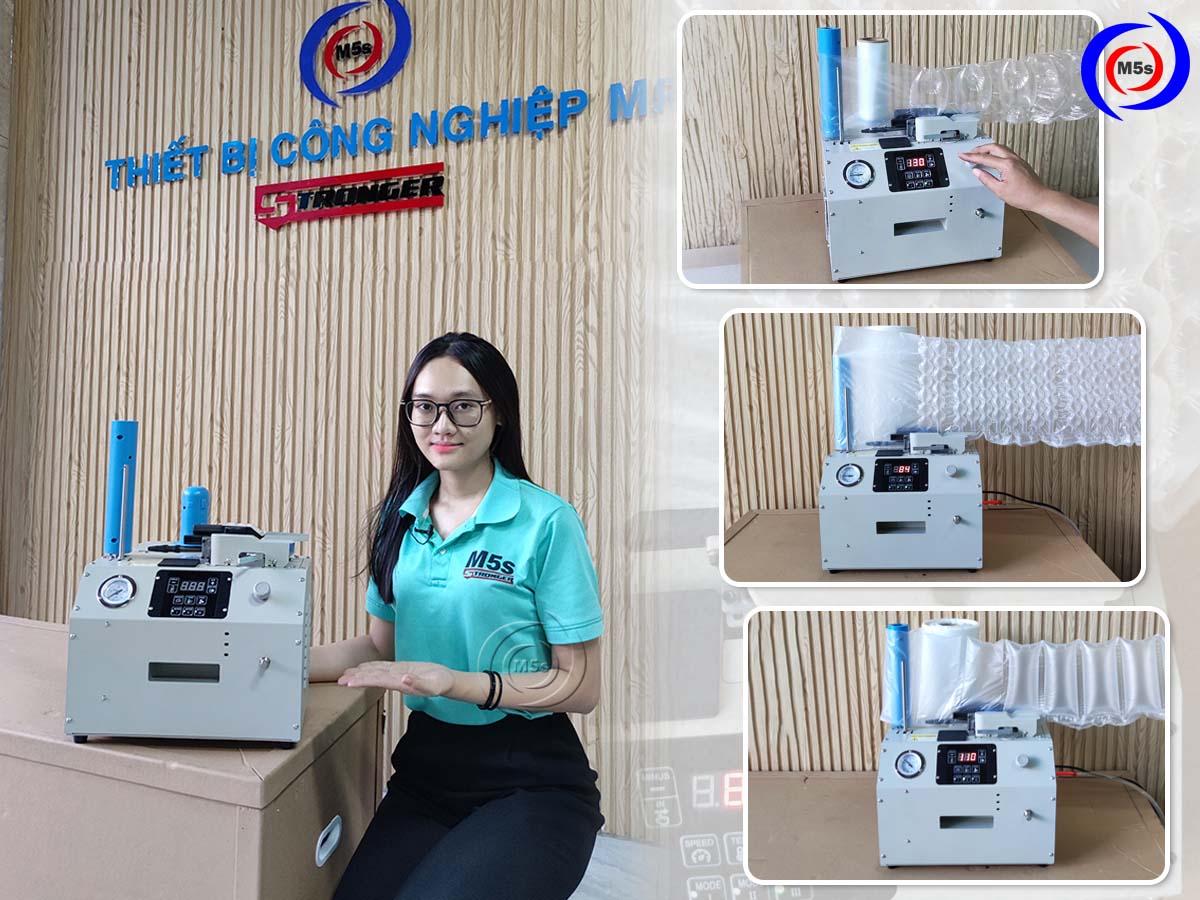 Máy thổi túi đệm khí H18 tại công ty M5s Máy thổi túi đệm khí H18 tại công ty M5s