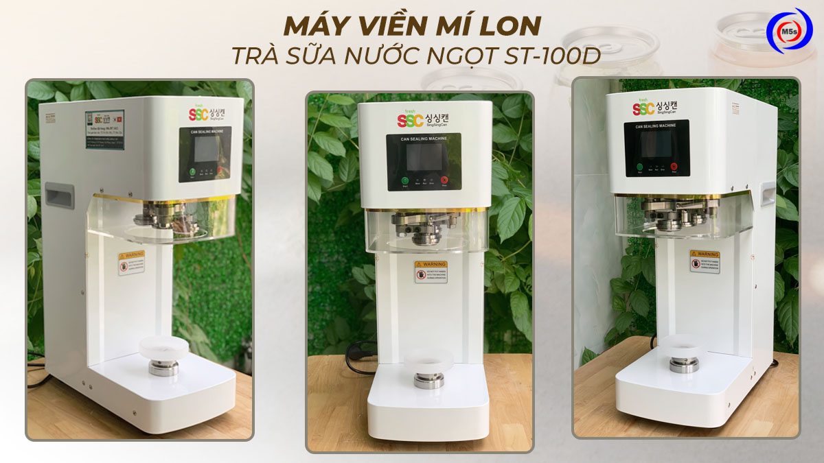 máy viền mí lon trà sữa ST-100D máy viền mí lon trà sữa ST-100D