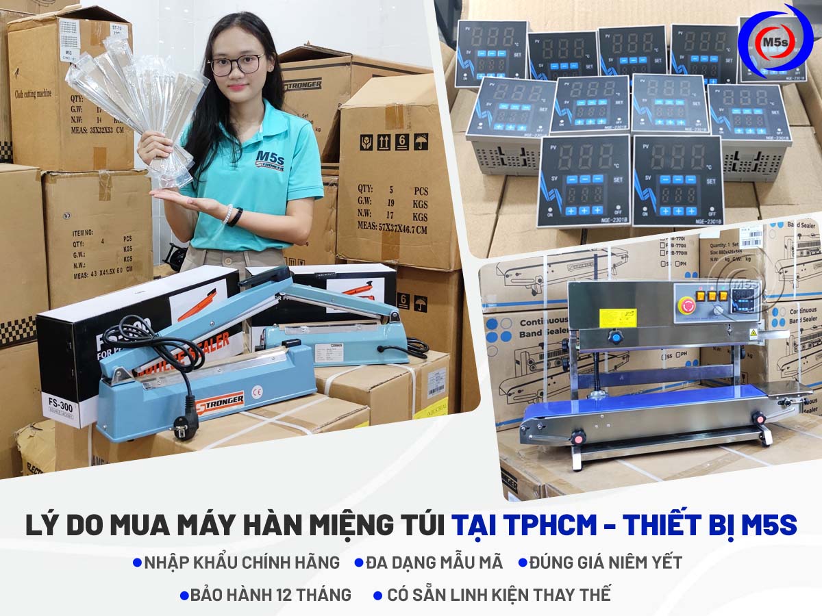 Máy máy hàn miệng túi tại HCM Máy máy hàn miệng túi tại HCM