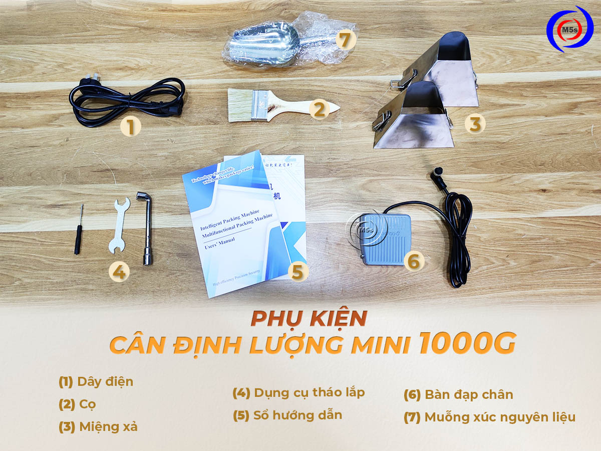 Phụ kiện máy cân định lượng 1000g Phụ kiện máy cân định lượng 1000g