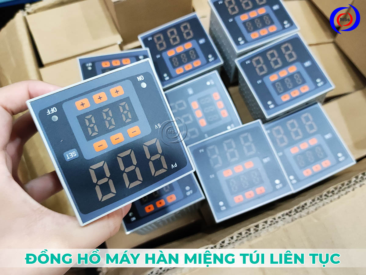 Đồng hồ gia nhiệt của máy hàn miệng túi liên tục Đồng hồ gia nhiệt của máy hàn miệng túi liên tục