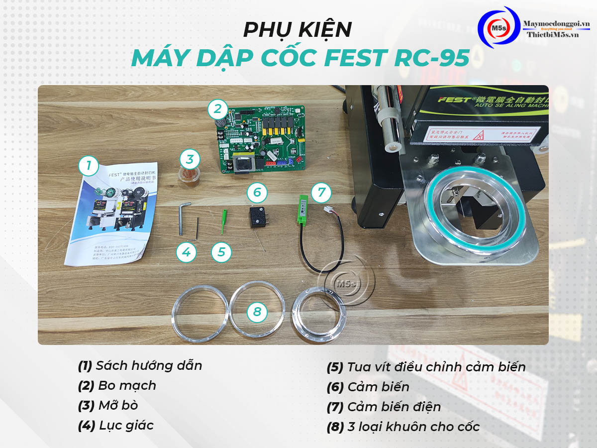 Phụ kiện máy dập cốc FEST RC 95 Phụ kiện máy dập cốc FEST RC 95