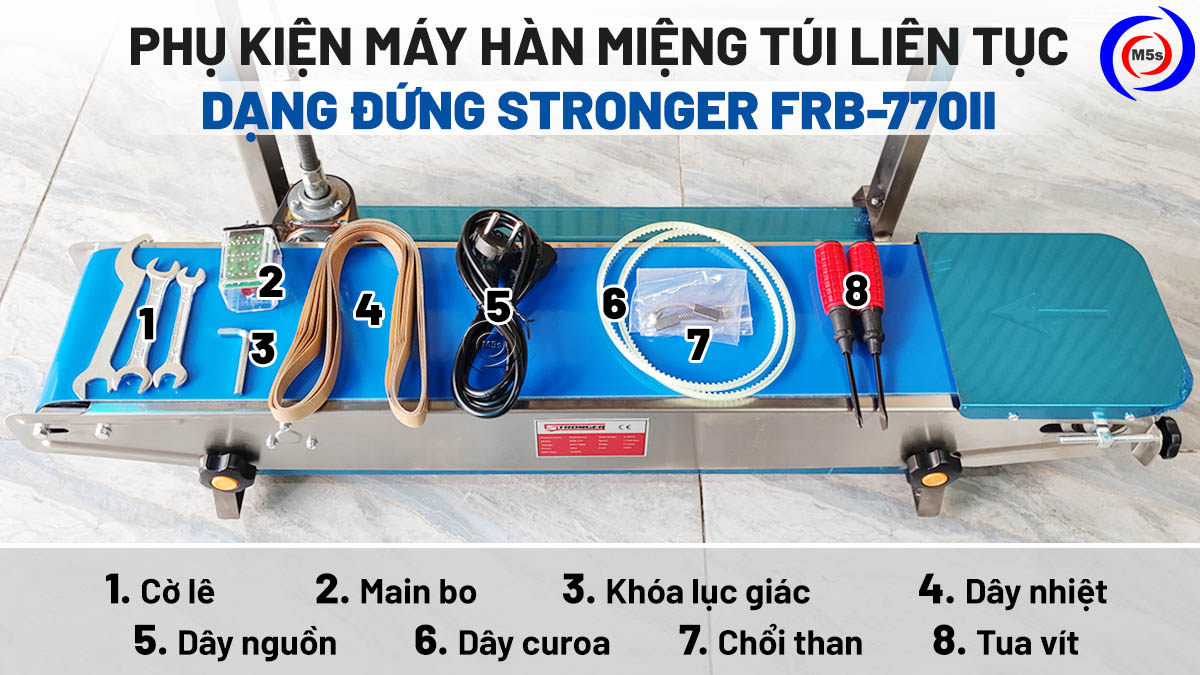 Bộ phụ kiện đi kèm của máy hàn túi dạng đứng FRB-770II Bộ phụ kiện đi kèm của máy hàn túi dạng đứng FRB-770II