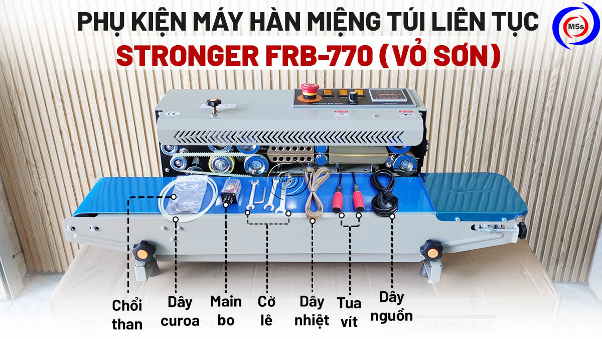 Phụ kiện máy dán miệng túi tự động Stronger FRB-770 vỏ sơn Phụ kiện máy dán miệng túi tự động Stronger FRB-770 vỏ sơn