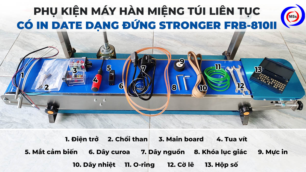 Phụ kiện máy hàn túi dạng đứng có in date Stronger FRB-810II Phụ kiện máy hàn túi dạng đứng có in date Stronger FRB-810II