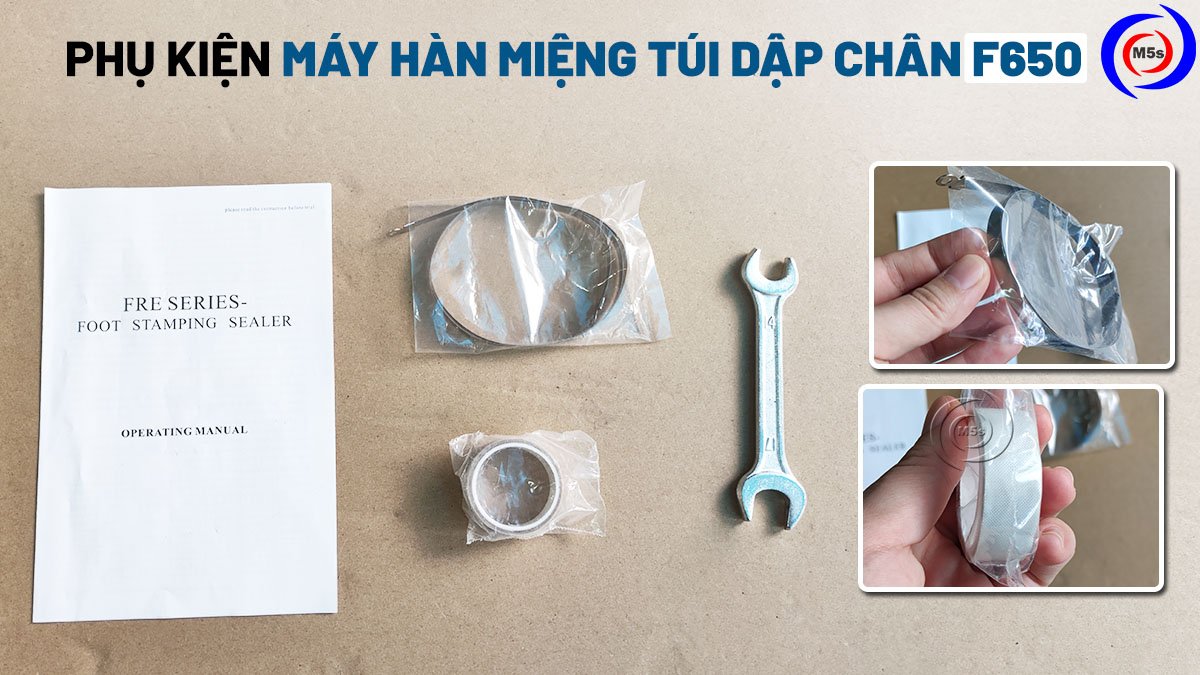 Phụ kiện máy hàn miệng túi dập chân F-650 Phụ kiện máy hàn miệng túi dập chân F-650