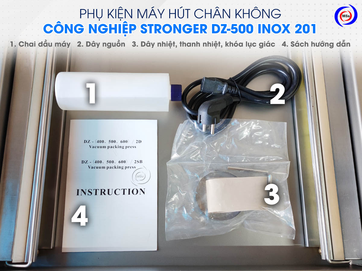 Phụ kiện của máy hút chân không Strnger DZ-500 inox 201 Phụ kiện của máy hút chân không Strnger DZ-500 inox 201