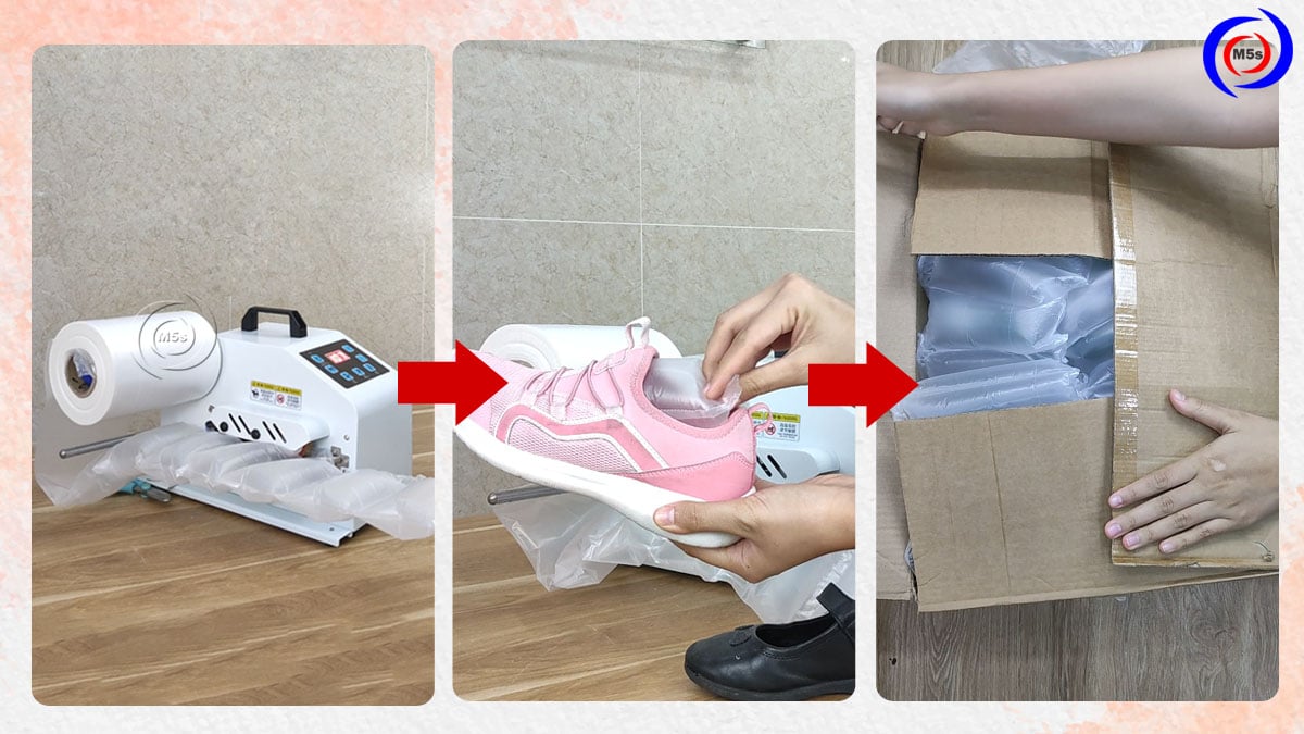 Túi đệm khí giữ form dáng giày dép Túi đệm khí giữ form dáng giày dép