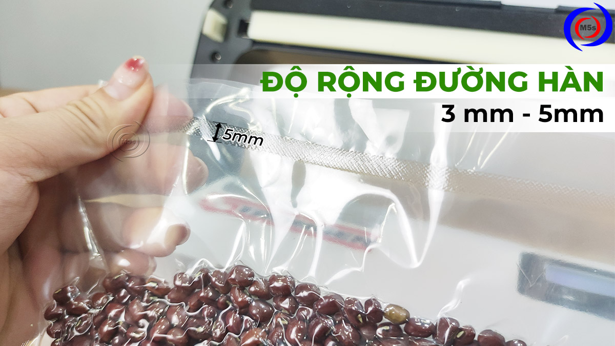 độ rộng đường hàn miệng túi hút chân không độ rộng đường hàn miệng túi hút chân không