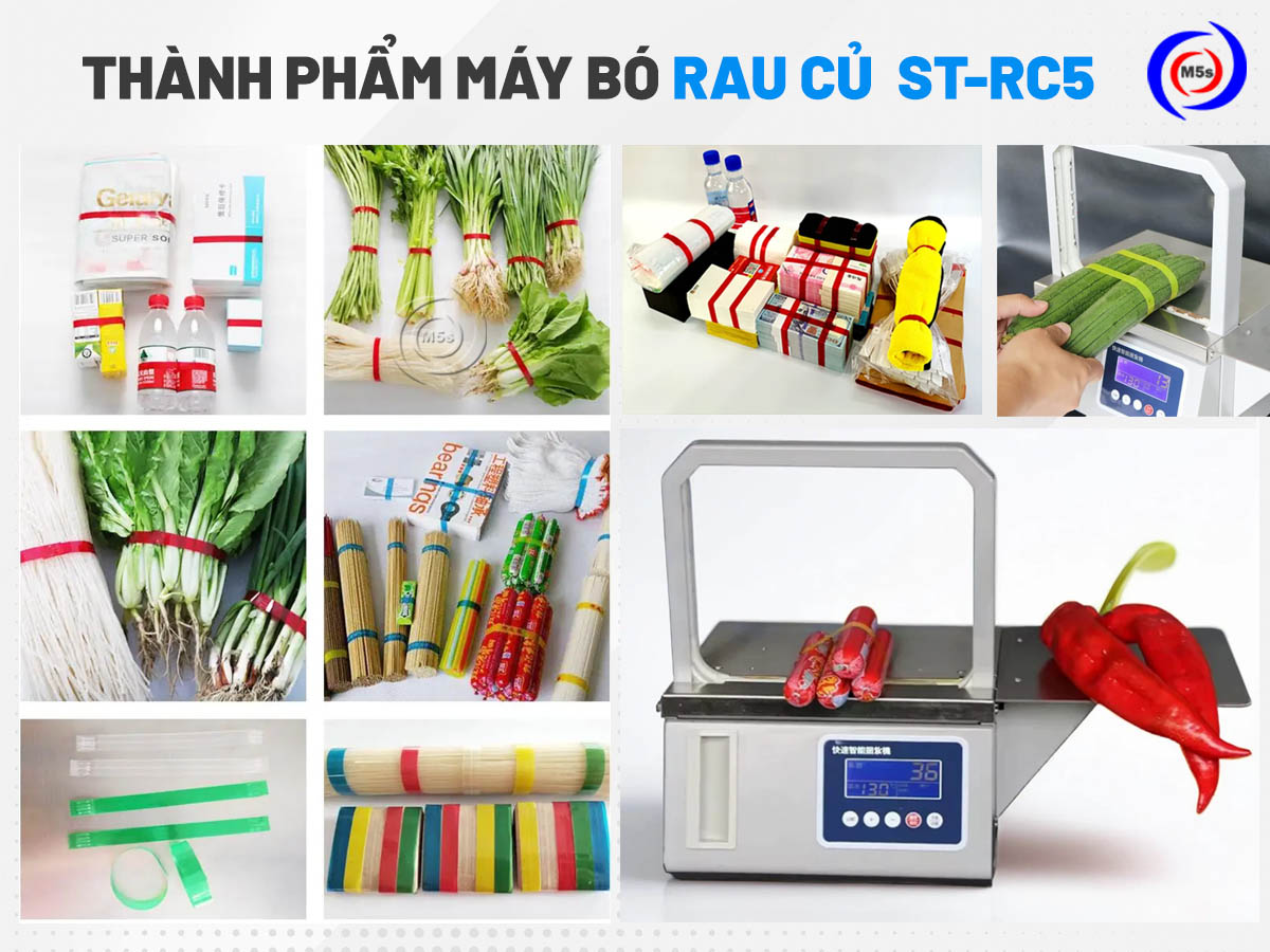 Thành phẩm máy bó rau củ ST-RC5 Thành phẩm máy bó rau củ ST-RC5